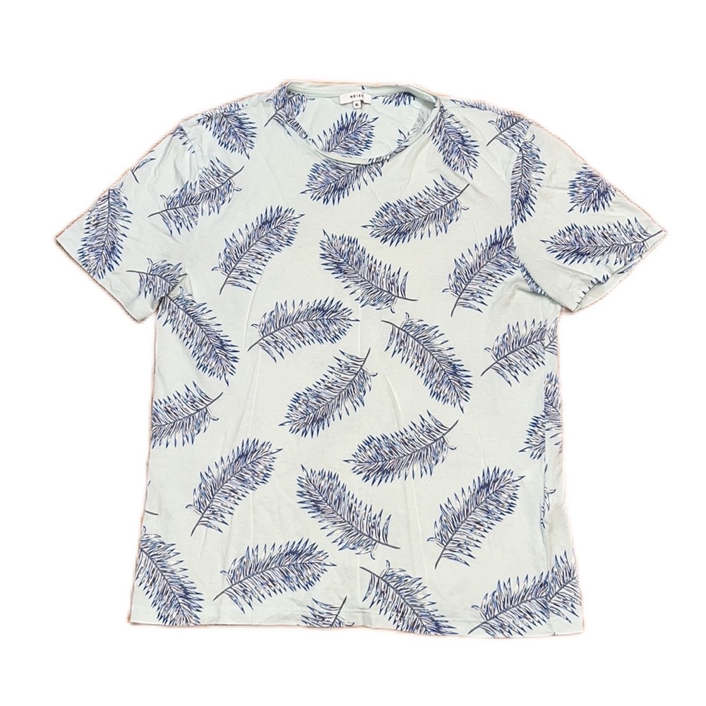 Reiss Rio Fern/Floral Short Sleeve Crew Tee, size XL